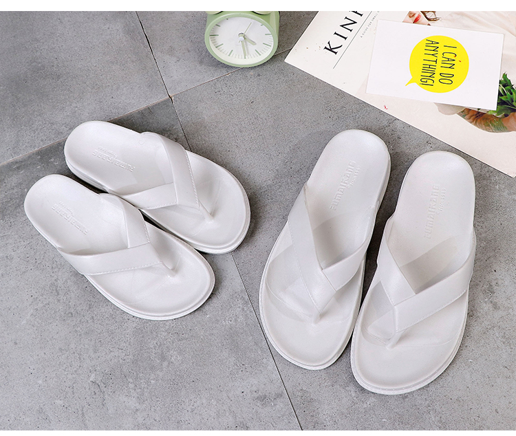 2018 dép mới người đàn ông mùa hè vài flip flops đơn giản thời trang phẳng nữ kéo pin chân bãi biển dép và dép nam