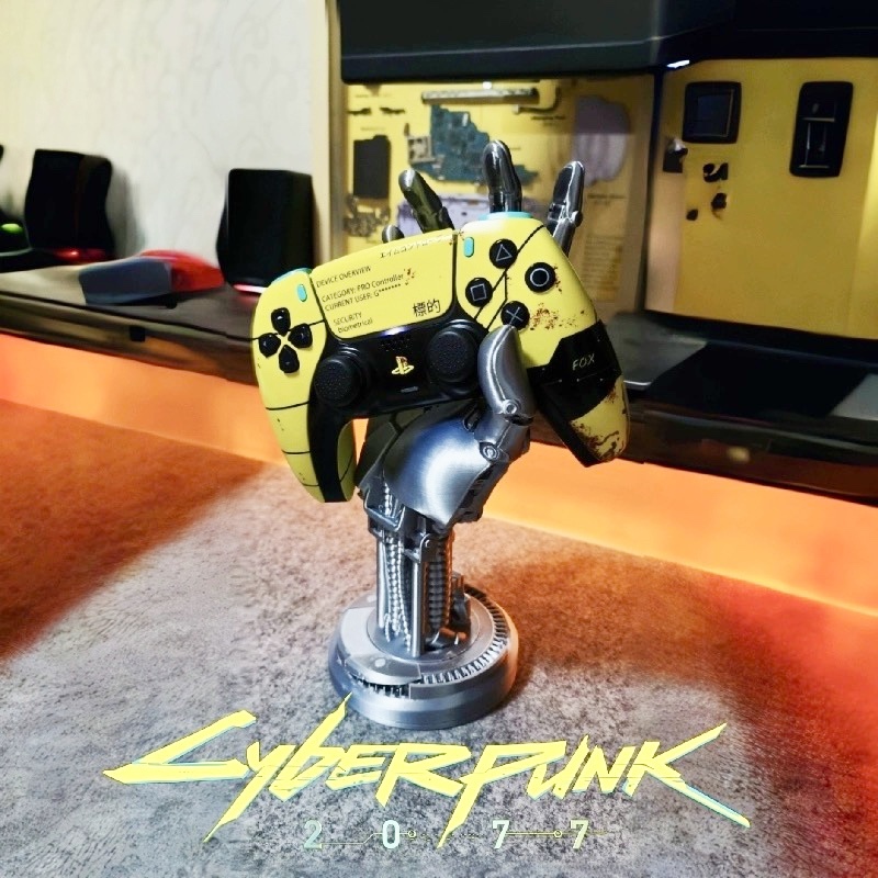 Cyberpunk Mechanical Arm Weighted Optimized Handle Bracket 2077 Johnny Silverhand Peripherals Xbox Ps4 Ps5