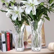 Rice glass insert Mingzhu Yitou bottle dish bottle Guifu flower piece creative Aioli pendulum training bottle water flower glass bean appreciation