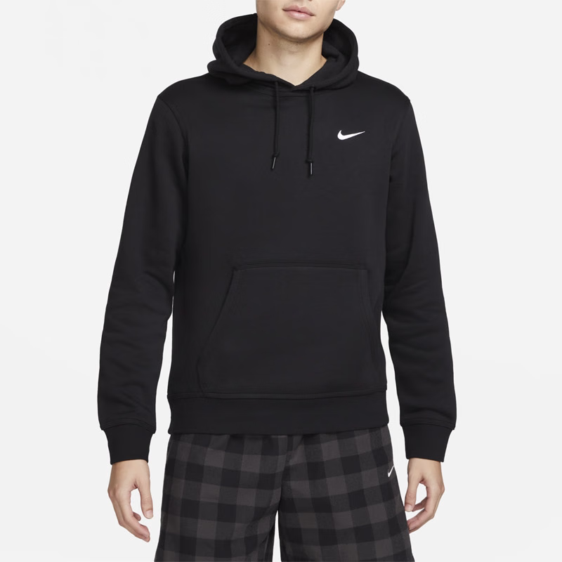 Nike Men's Embroidered Fleece-Lined Warm Sports Casual Hooded Pullover Sweatshirt 623453-010 Nike Men's Embroidered Fleece-Lined Warm Sports Casual Hooded Pullover Sweatshirt 623453-010
