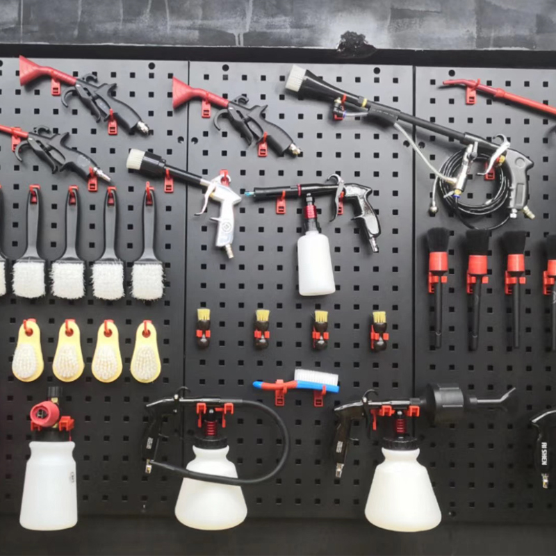 Hole-Hole Board Shelve Car Beauty Tools Hanging Board Wall Hook Plastic-containing Shelf Hole Board Hardware Hanging Rack