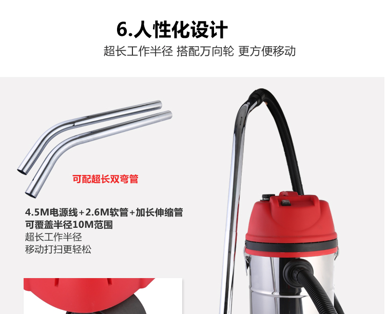 Máy hút bụi gia đình khô và cực kỳ yên tĩnh Máy rửa xe ô tô Máy hút bụi xi lanh 30L siêu hút - Máy hút bụi máy hút bụi giường nệm xiaomi