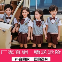 Children Summer Inn Wind suit Primary school Childrens school uniforms Kindergarten Garden Suit Summer Dress Class Clothes Graduation Season Photo Costumes