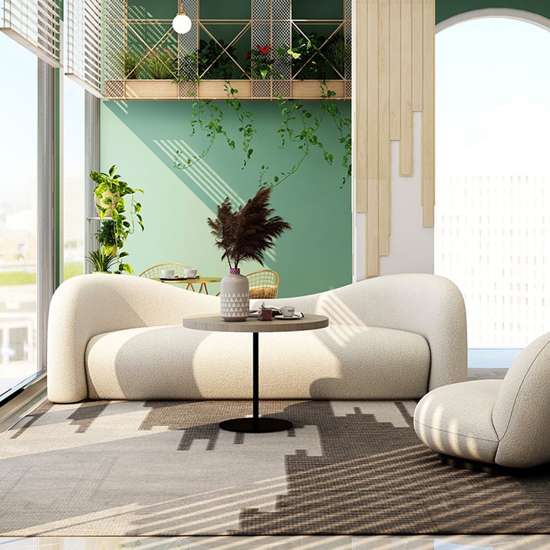 Designer Creative Sofa Combination Gujia Craft Scandinavian Style Double Seat Modern Small Apartment Leisure Living Room Minimalist - Taobao