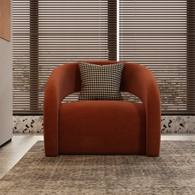 Designer single sofa ins light luxury style Italian leisure chair bedroom lazy living room balcony leisure master chair