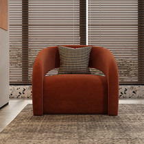 Designer single sofa ins light luxury Italian leisure chair bedroom lazy living room balcony leisure master chair