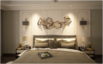 Huahe wooden door light luxury background wall