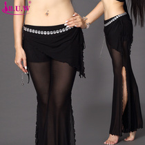 Belly dance pants new mesh gauze pants belly dance practice pants split pants 9822