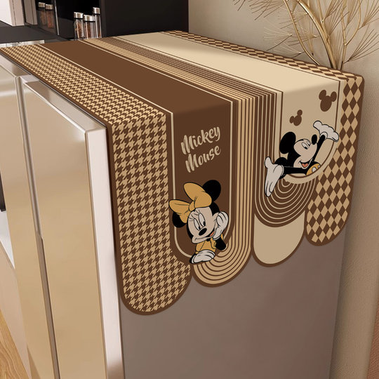 Cubierta protectora de tela con forma de dibujos animados para refrigerador