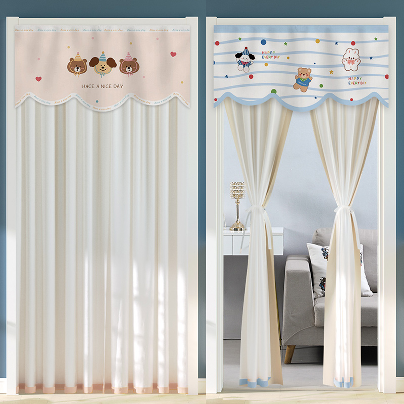 New anti-mosquito lace door curtain that is light-transmitting and impermeable to people