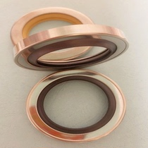 Stainless steel oil seal PTFE skeleton oil seal PTFE oil seal screw compressor oil seal black piece White piece yellow piece