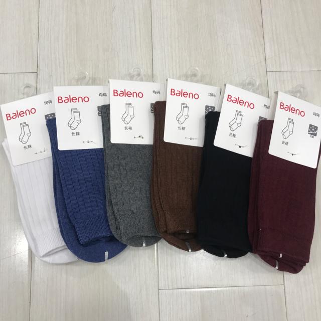 Baleno Baney Road Korean version socks male and female neutral high texture antibacterial deodorant pure cotton long socks 88815032-Taobao