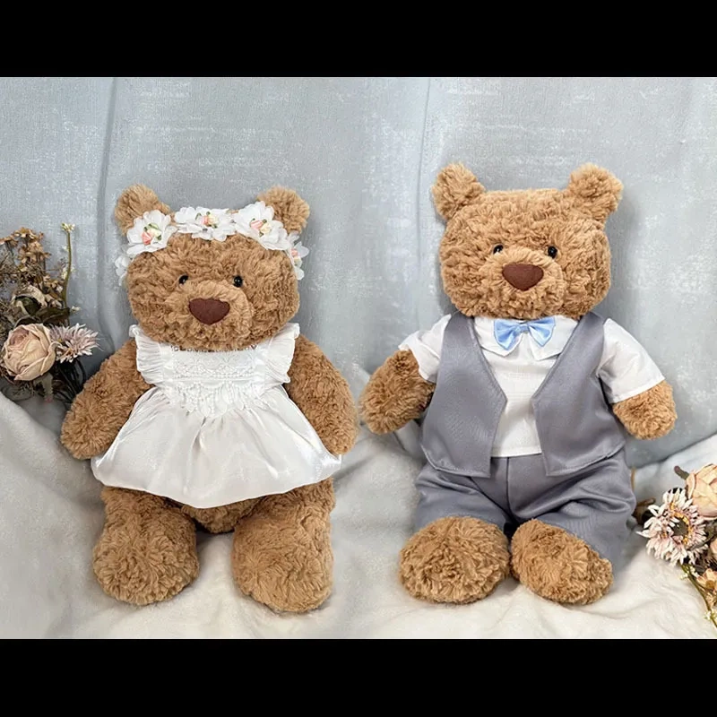 Only Doll Clothes】Jely@Cat Barcelona Bear Outfit Replacement Wedding Suit and Dress Set for Teddy Bear Doll Cute Clothes
