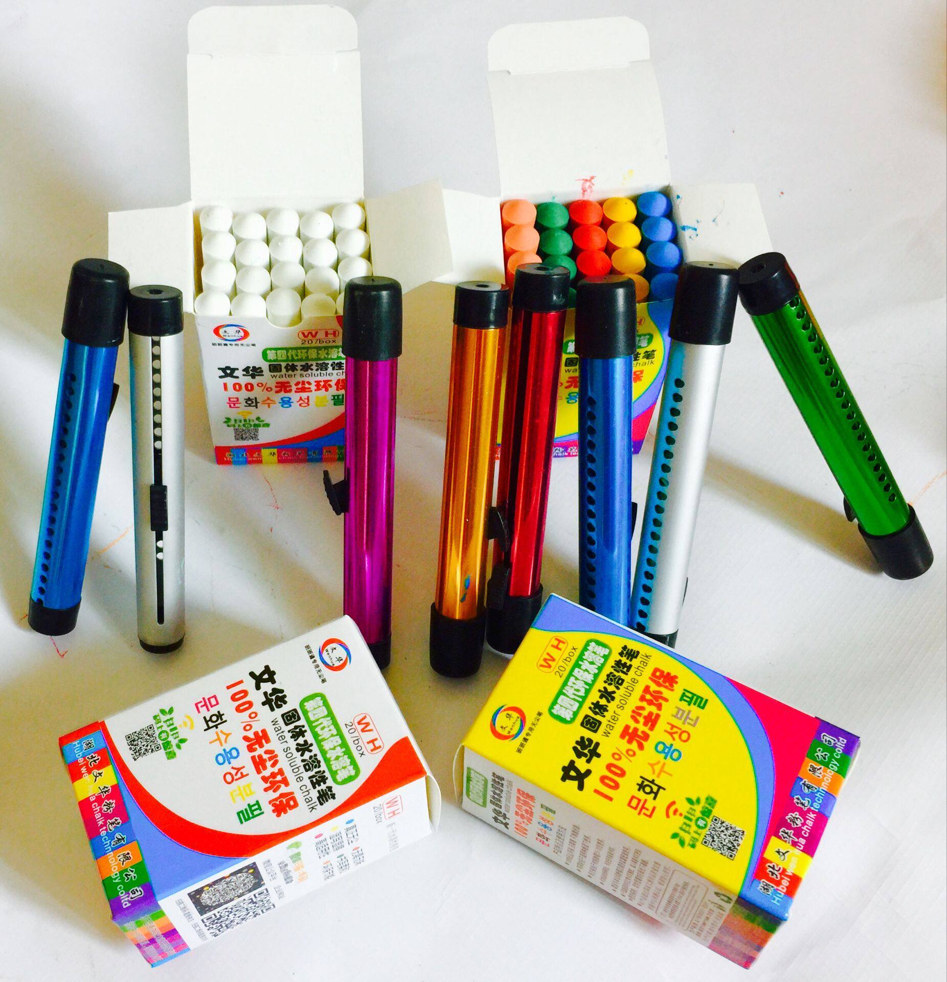 Wenhua water soluble chalk water soluble chalk liquid chalk oily chalk (20 5 boxes for 1 pen cap)