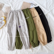 Đầu mùa thu 2018 phiên bản mới của Hàn Quốc của ulzzang gió gió dụng cụ giản dị chín quần phổ biến quần harem thủy triều