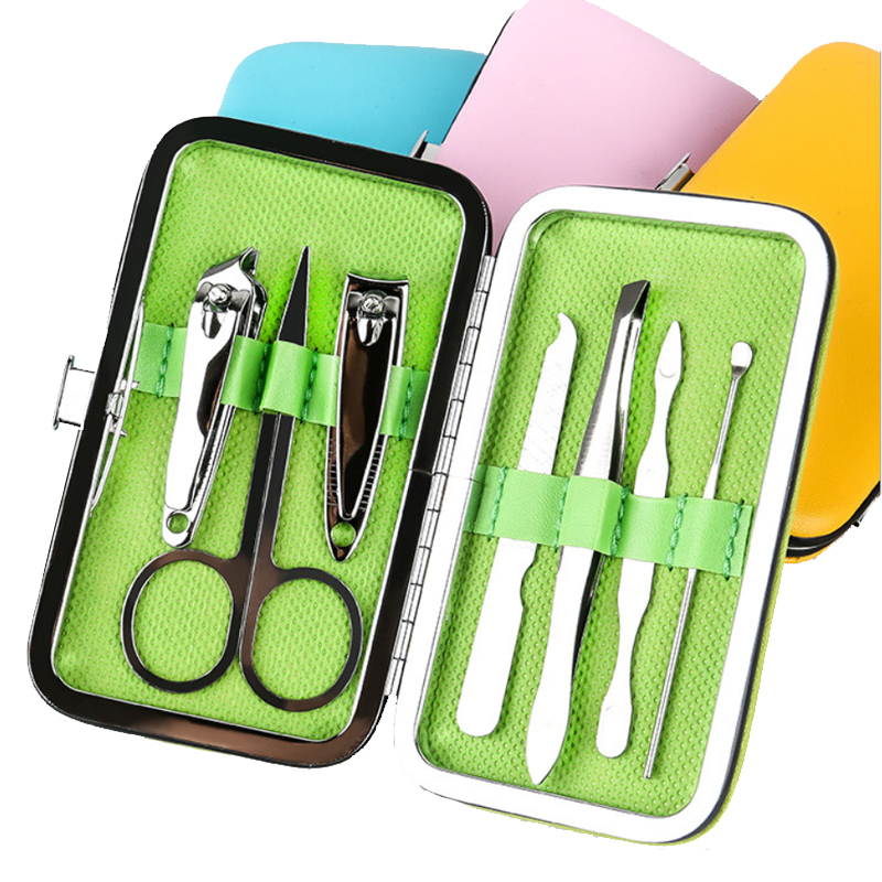 Candy Color Beauty Chia Tools Seven Pieces Suit Nail Cut Home Nail Cutter Student Activity Small Gift Custom Logo