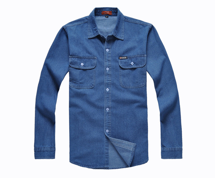 Mùa xuân và mùa thu cotton denim áo dài tay thợ điện hàn hóa chất lỏng quần yếm mặc denim nam style nam