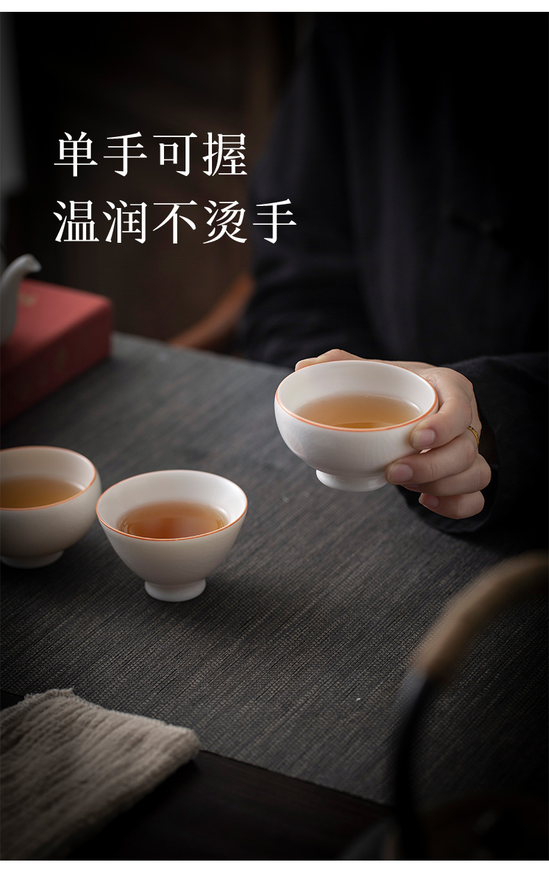 MaiTao jingdezhen porcelain ceramic cups kung fu tea set your up on host round cup single CPU