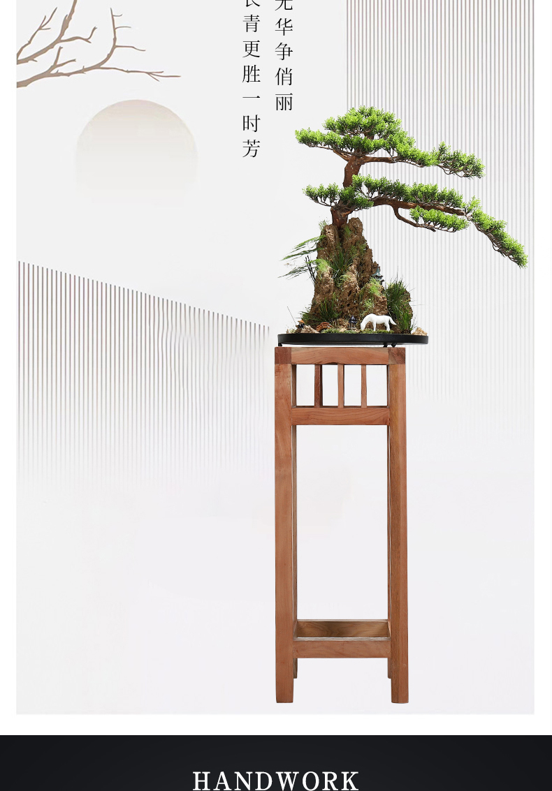 New Chinese style household furnishing articles MaiTao guest - the greeting pine bonsai four seasons hotel corridor green plant porch decorate furnishing articles