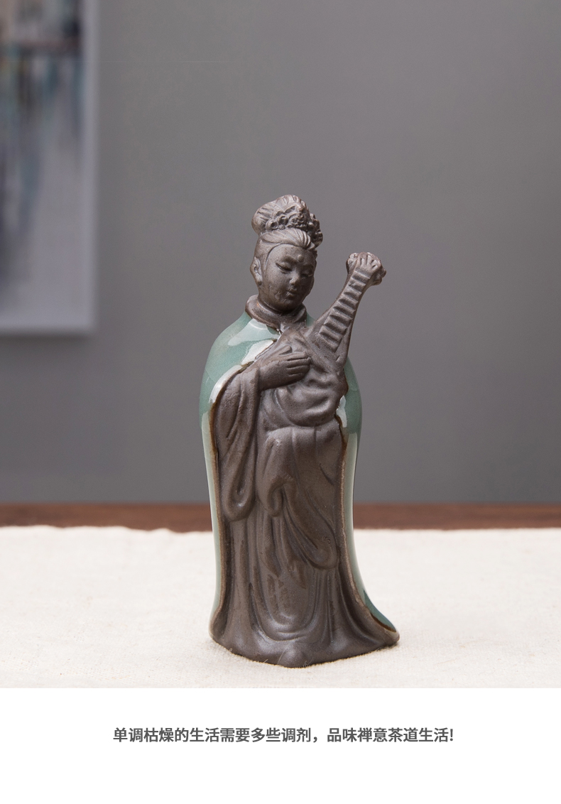 MaiTao guanyin Buddha zen elder brother up kung fu tea accessories pet tea play tea furnishing articles