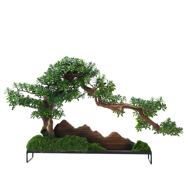 Simulation guest - the greeting pine bonsai MaiTao new Chinese style household model between ceramic furnishing articles sitting room porch soft outfit green plant