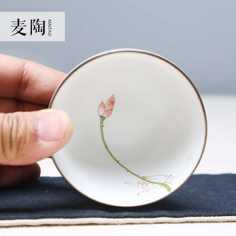 MaiTao jingdezhen hand - made sample tea cup small ceramic cups kung fu your up up with pu - erh tea masters cup