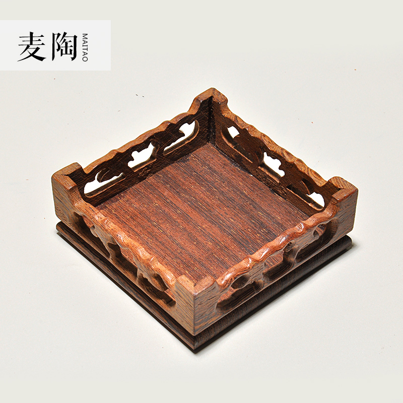 MaiTao wenge pot mat pot holder base pot holder with a pot of tea set wooden pallet kung fu tea accessories zero