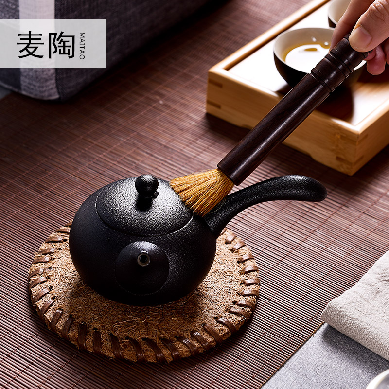 MaiTao roughness now pot four cups of a complete set of kung fu tea set reasonable checking ceramic cups teapot cup tea tray