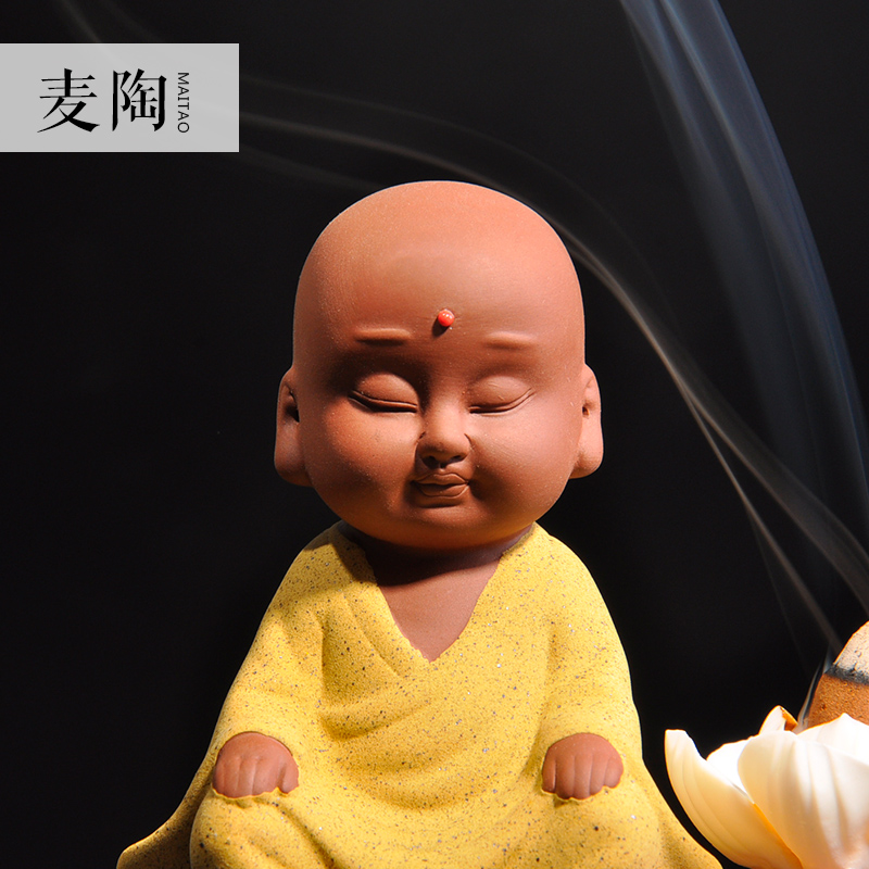 MaiTao yixing purple sand pottery and porcelain tea set pet accessories tea tea play head of maitreya tea tea tray was dry place