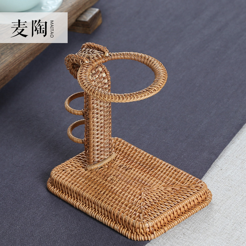 MaiTao autumn rattan tea easily frame accessories kung fu tea set lazy ground tea tea aircraft frame the cane top service up)