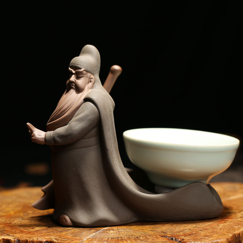 MaiTao kung fu tea tea accessories tea pets play furnishing articles color purple sand pottery collection of the three tea of a pet