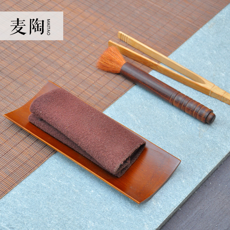 MaiTao bamboo incense inserted enjoy tea holder tea accessories tea towel teaspoons water run out of kung fu tea set spare parts