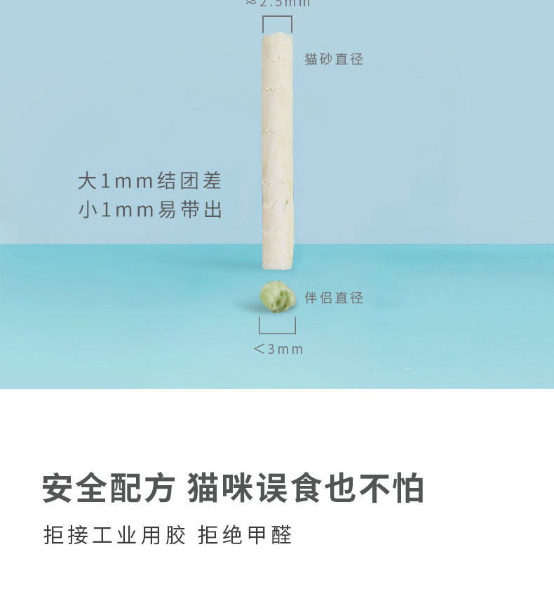 Cat Помет honeycare猫砂除臭无尘结团豆腐砂猫咪用品植物玉米猫沙2.6kg*6