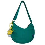 夏天斜挎包女高级感小众夏季帆布挎包日系百搭休闲饺子包2023新款