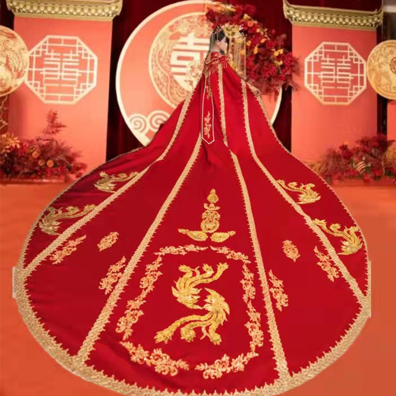 Xiu Hyuxi bride 2023 new style Chinese wedding dress ancient wedding clothes feng Xiaoxia drag