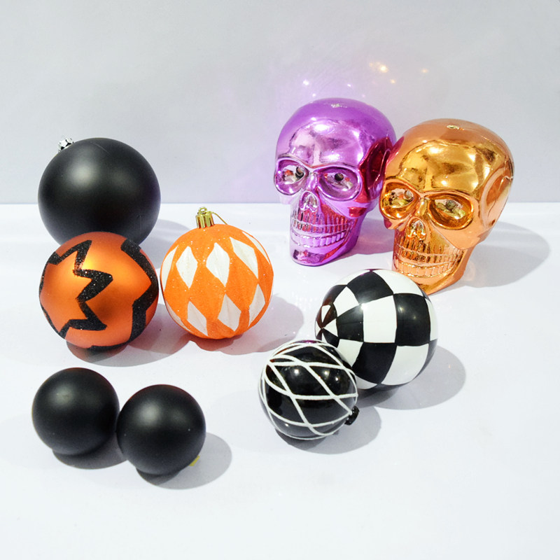 Halloween Decorative Ball Plastic Hollow Pendant Accessories Kindergarten Scene Placement Pendant Hallowe