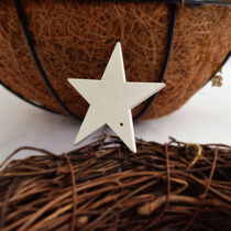 Christmas Decorations Wooden Pentagram Hanging Accessories Brief Wooden Wood Chips DIY Accessories Five-pointed Star