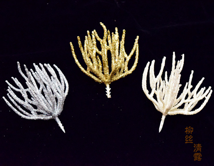 Willow silk clear dew butterfly cuttings simulation dead branches handmade model ornaments modeling flower art Christmas matching accessories