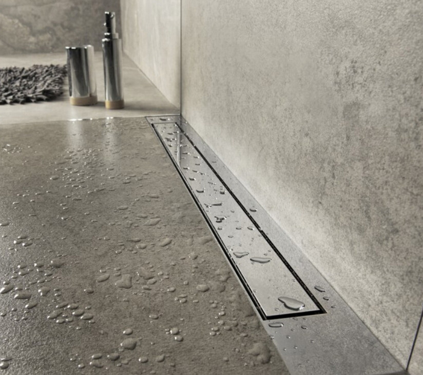 Bathroom stainless steel plate rectangular floor leakage large displacement hotel makeup room showroom anti-smell insect