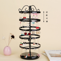 Wrought iron earring rack Jewelry display rack Hanging ear clip earrings earrings earrings earrings jewelry shelf household storage box creative