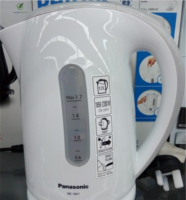 Ấm đun nước điện chính hãng Panasonic NC-SK1 bằng thép không gỉ 304 gia dụng chống khô NC-GK1 tự động tắt nguồn - ấm đun nước điện ấm siêu tốc philips hd9316