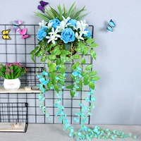 Нагото роза лилия сине -белая стена висит