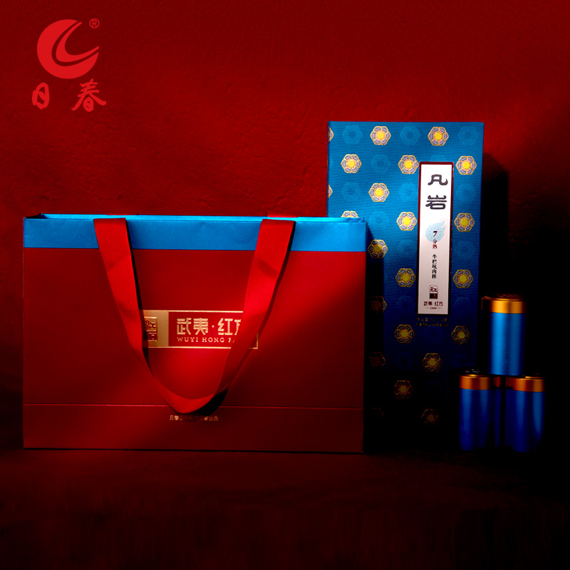 Richun tea Wuyishan cinnamon tea (Fanyan Niulan pit cinnamon 10,000 seven minutes cooked) 50g rock tea gift box