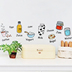 Dễ thương phim hoạt hình trái cây tủ lạnh sticker nhà bếp hình nền tủ thực phẩm tự dính nhà hàng dán tường nhà bếp không thấm nước - Phòng bếp khay gia vị Phòng bếp