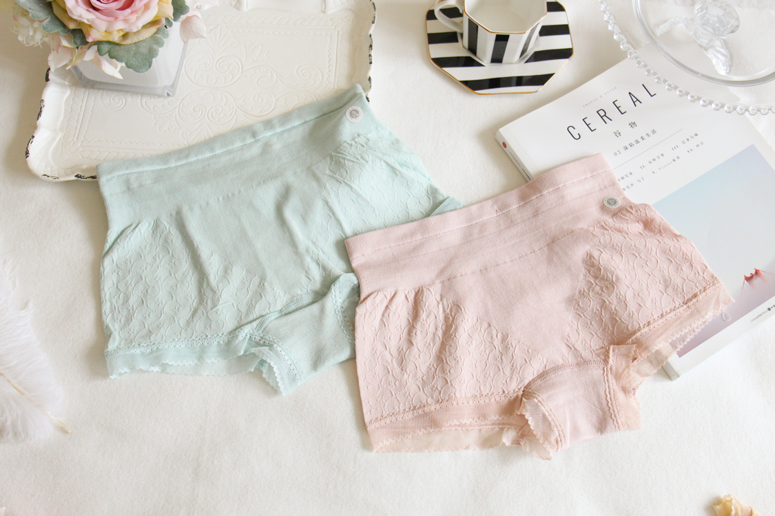 Mới Siêu thoải mái co giãn cao bằng vải cotton cao cấp cho nữ đồ lót ren đơn giản liền mạch tam giác tóm tắt 9 màu vào PK21 quan lot giay