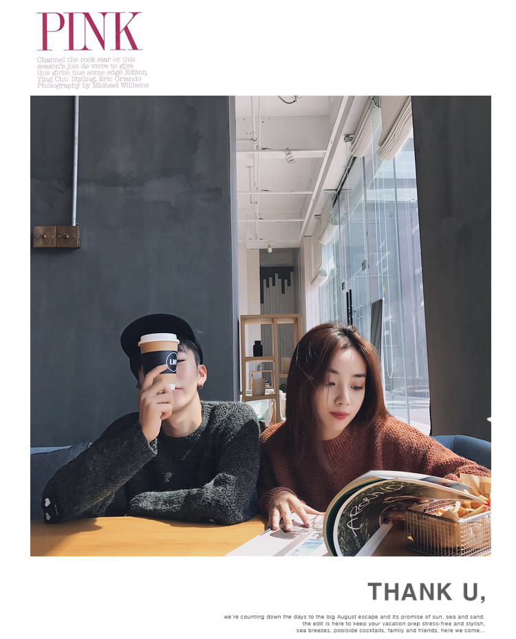 [Full 59] Thu đông 2018 học sinh nhỏ mới phiên bản Hàn Quốc nhỏ của áo len đôi áo hoodie nam