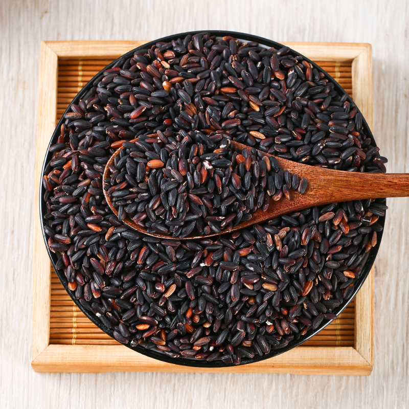 1 catty 2021 New Northeast China Heilongjiang Black glutinous rice 5 Gu cereals purple rice blood glutinous rice soft glutinous black rice