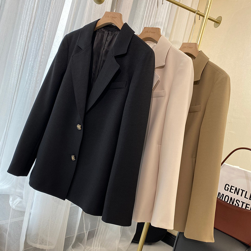 Imported fabrics Workplace elite temperament enhancement Sense of craftsmanship Handmade rolled sleeves blazer suit suit suit