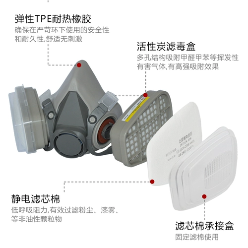 Противогаз, маска, дыхательный баллончик с краской
