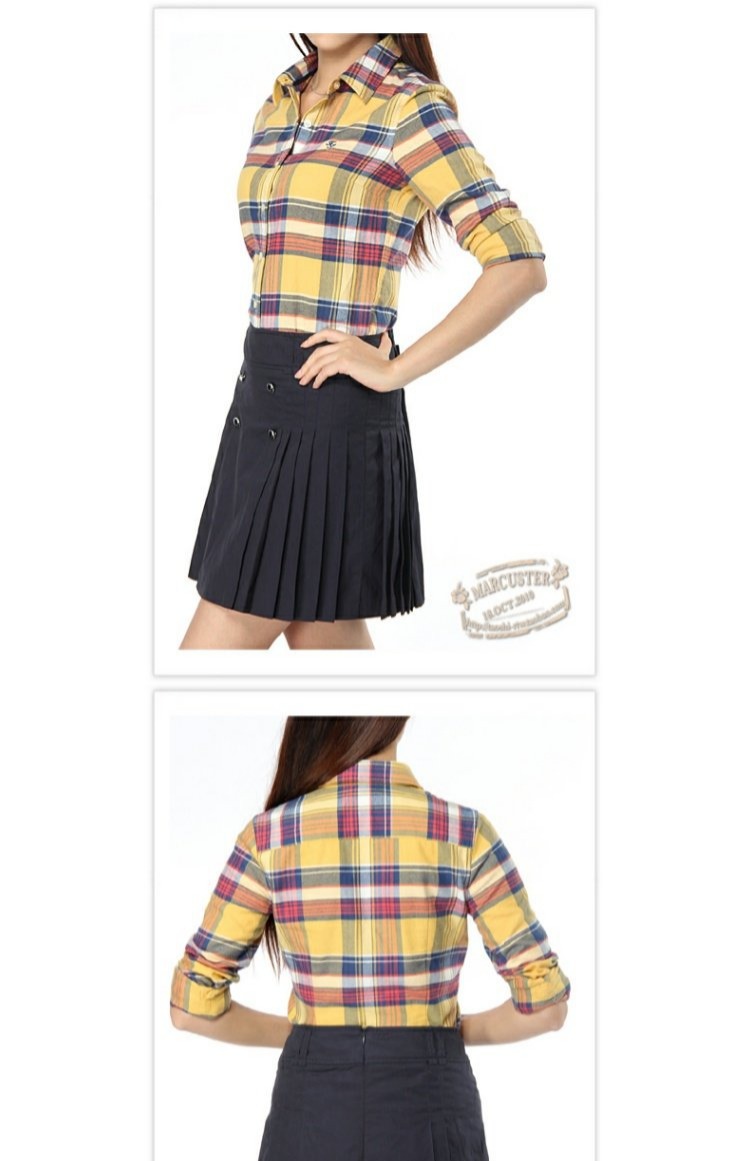 100 nhân dân tệ 3 chiếc 2018 xuân hè mới của phụ nữ áo cotton dày nhung dài tay TSWC33309 các kiểu áo công sở de thương